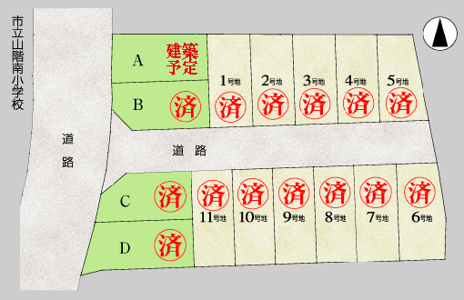 山科舞台町区画図